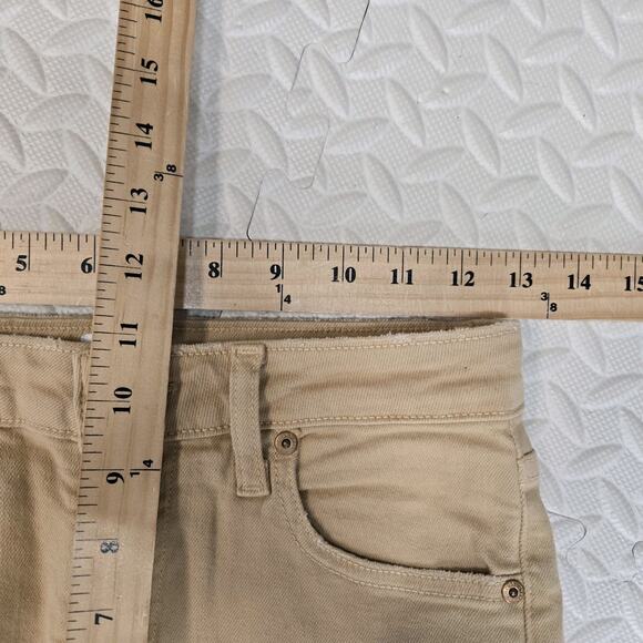 Jonathan Simkhai River Jeans Womens 26 Camet Beige High Rise Straight Crop Luxe - Picture 12 of 14